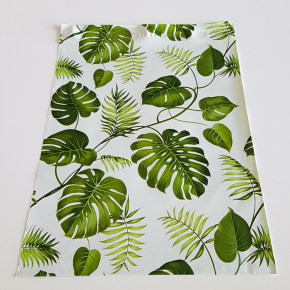 15 pcs Banana Leaves Poly Mailers 10"x13" inches - Picture 2 of 3